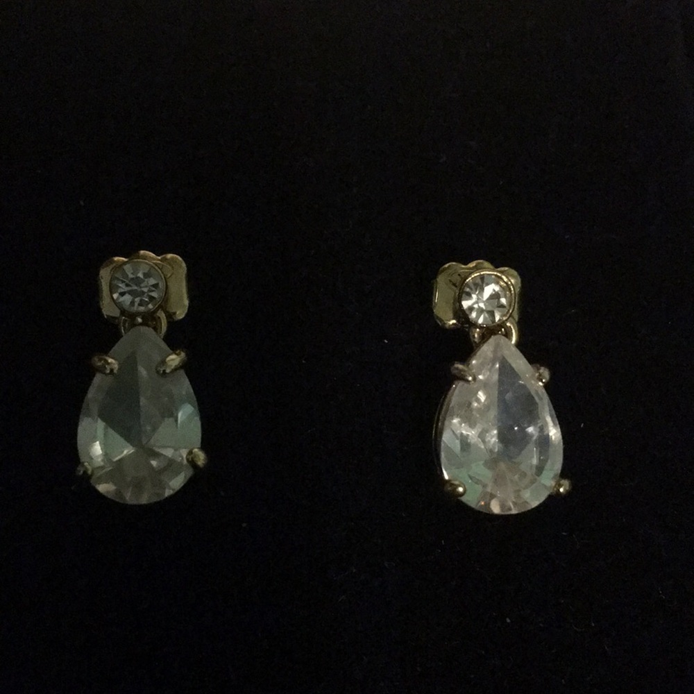 Golden drop earrings